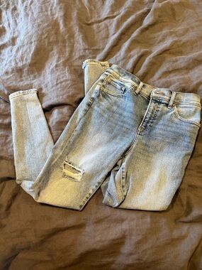 Denim skinny jeans ripped from Express